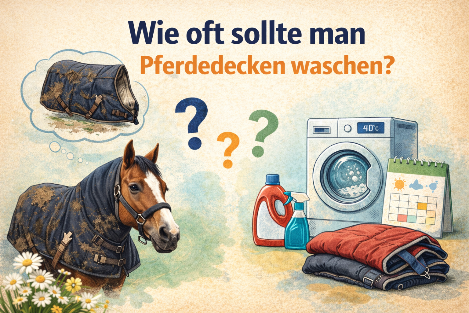 Wie oft sollte man Pferdedecken waschen?